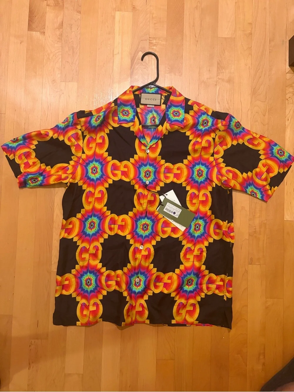 Gucci GG Psychedelic Silk Shirt